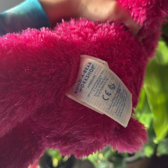 Limited Edition Barbie Build-A-Bear Stuff Animal Pink Sparkle Bear Cute - Picture 7 of 10